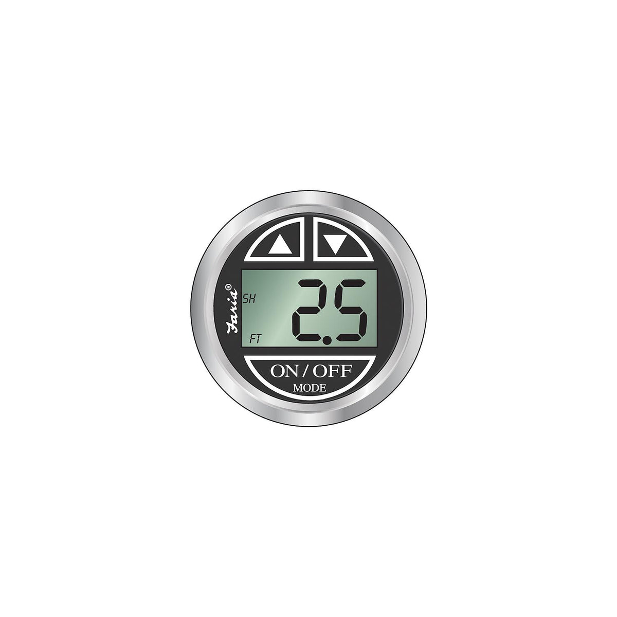 Faria Digital Depth Sounder, Chesapeake SS Black w/Transom Transducer -Modern Boat Sales & Service