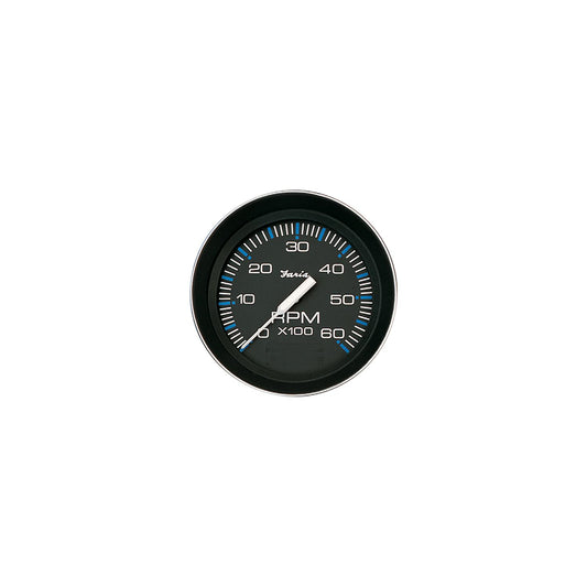 Faria Coral Black 4" Gauge - 6000 RPM Tachometer (Gas) (Inboard & IO) -Modern Boat Sales & Service