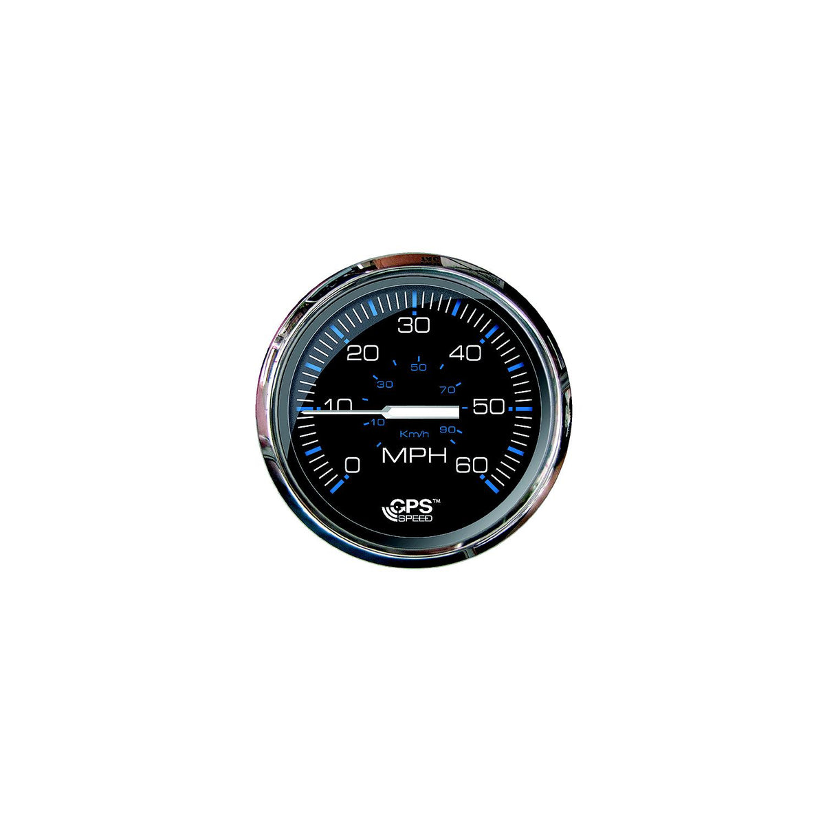 Faria 33749 Chesapeake SS Black 4" Gauge - 60 MPH GPS Speedometer -Modern Boat Sales & Service