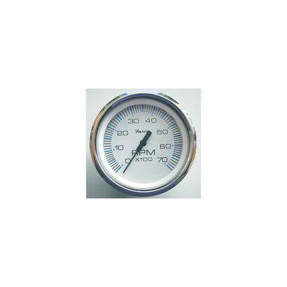Faria Chesapeake SS White 4" Gauge - Tachometer, 6000 gas inboard & I/O engines Default Title -Modern Boat Sales & Service