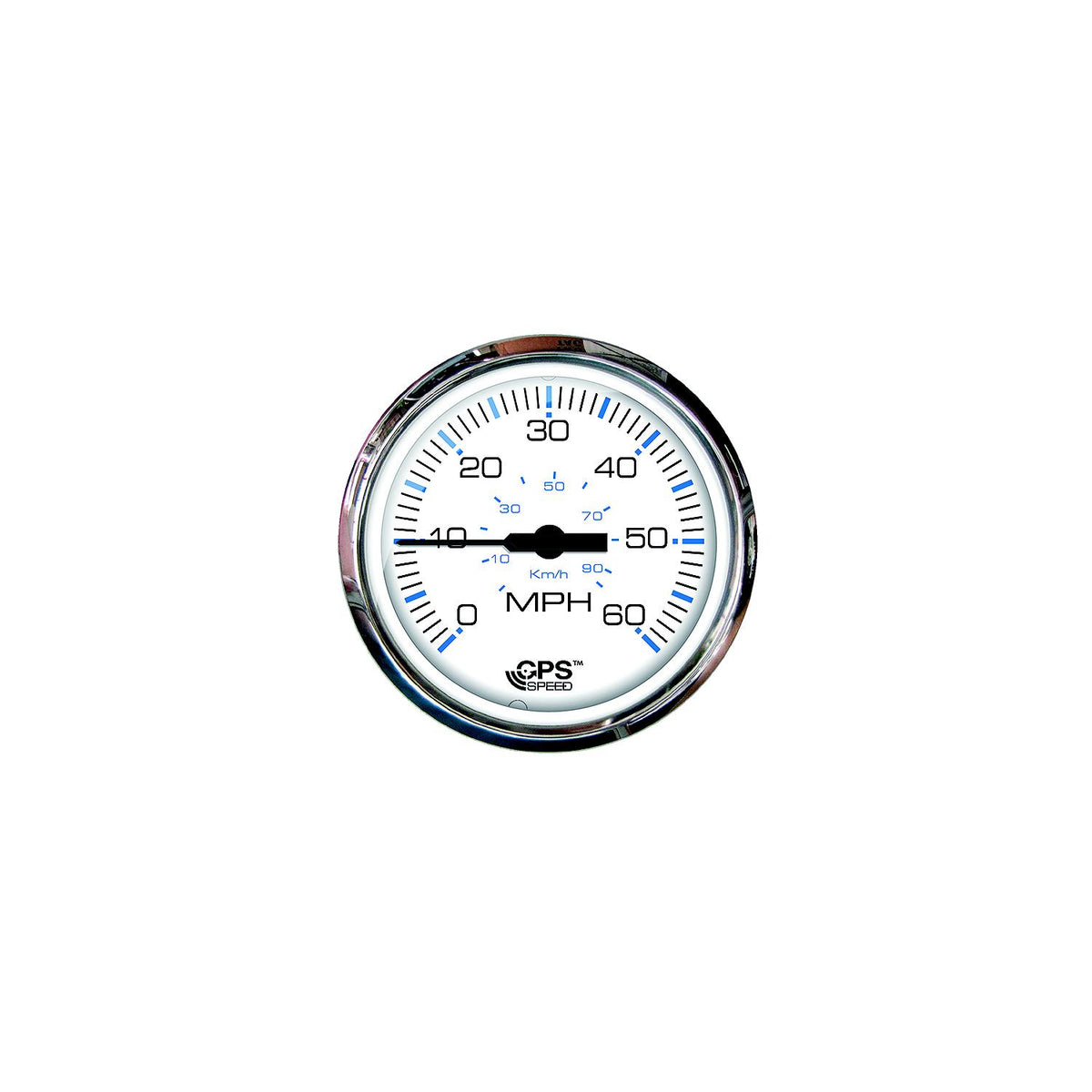 Faria 33839 Chesapeake SS White 4" Gauge - 60 MPH GPS Speedometer -Modern Boat Sales & Service