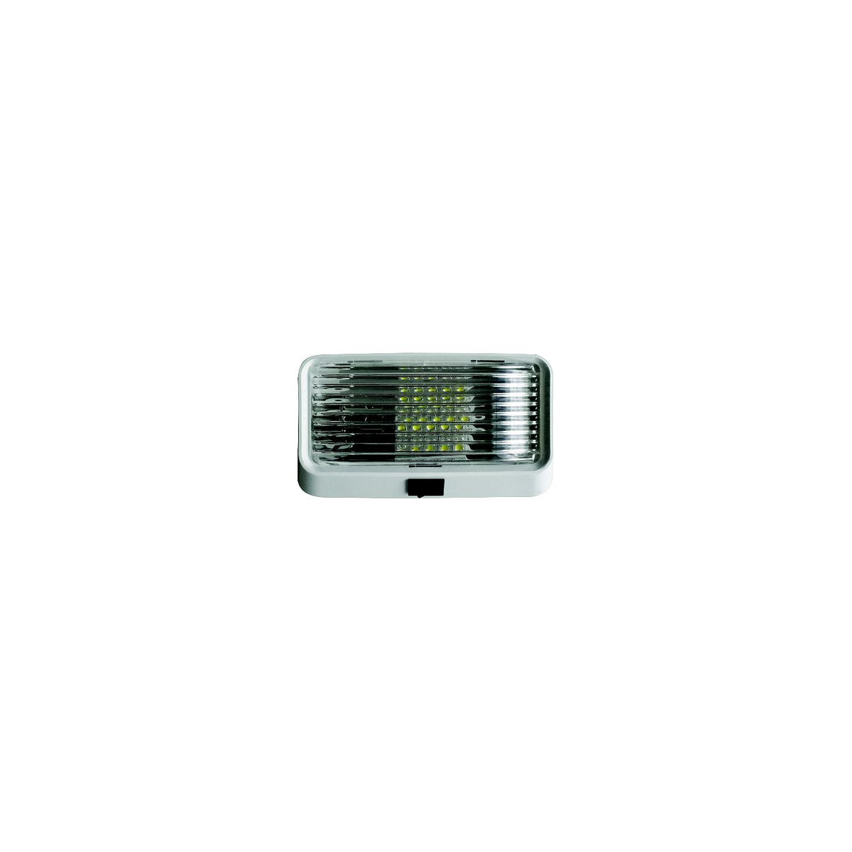 Valterra DG52723VP LED Surface Mt. Porch Light w/Switch, Rectangular, White w/Clear Lens -Modern Boat Sales & Service