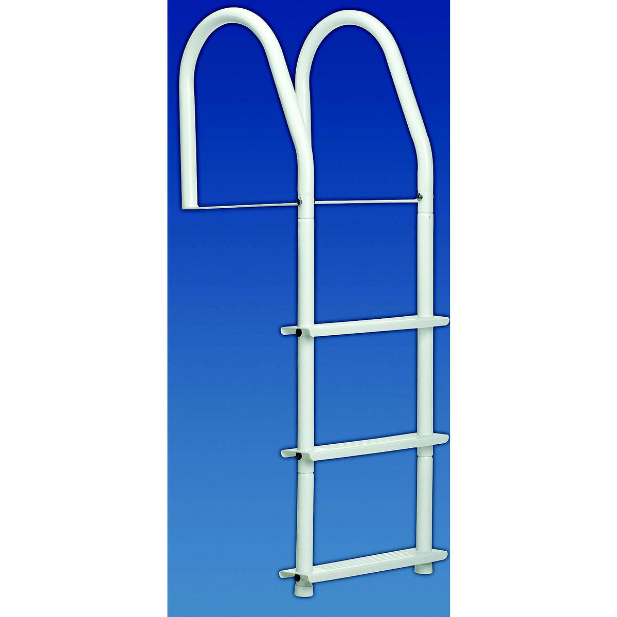 Dock Edge Bright White Howell Galvalume Fixed Dock Ladder With Hardware -Modern Boat Sales & Service