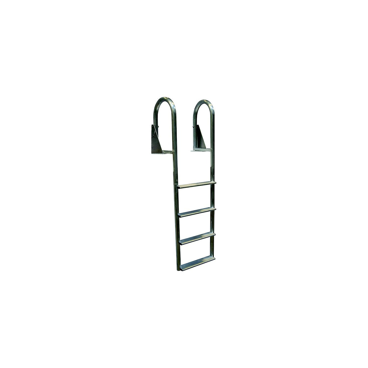 Dock Edge DE2124F Aluminum Flip Up Wide Step Ladder, 4-Step -Modern Boat Sales & Service