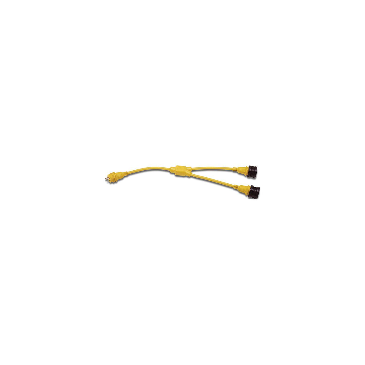 Marinco 154AY Standard "Y" Adapter Dock Side Male 50A 125V Locking to Boat Side Female 2-50A/125V Locking With Sealing Collar System Default Title -Modern Boat Sales & Service