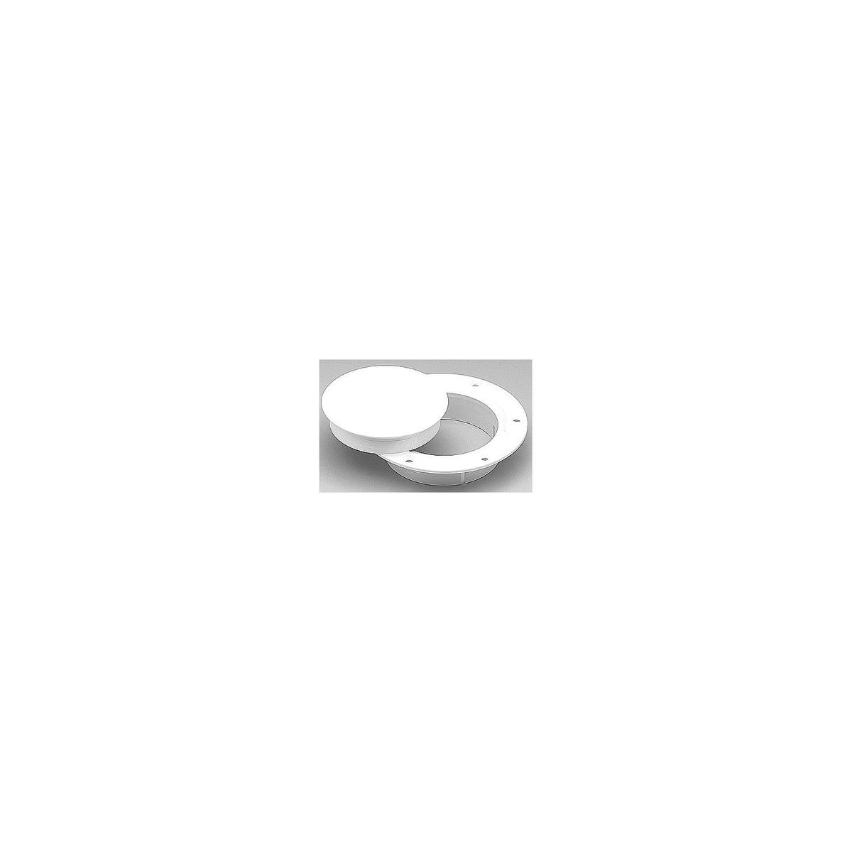 Marinco Snap-In Deck Plate, White -Modern Boat Sales & Service