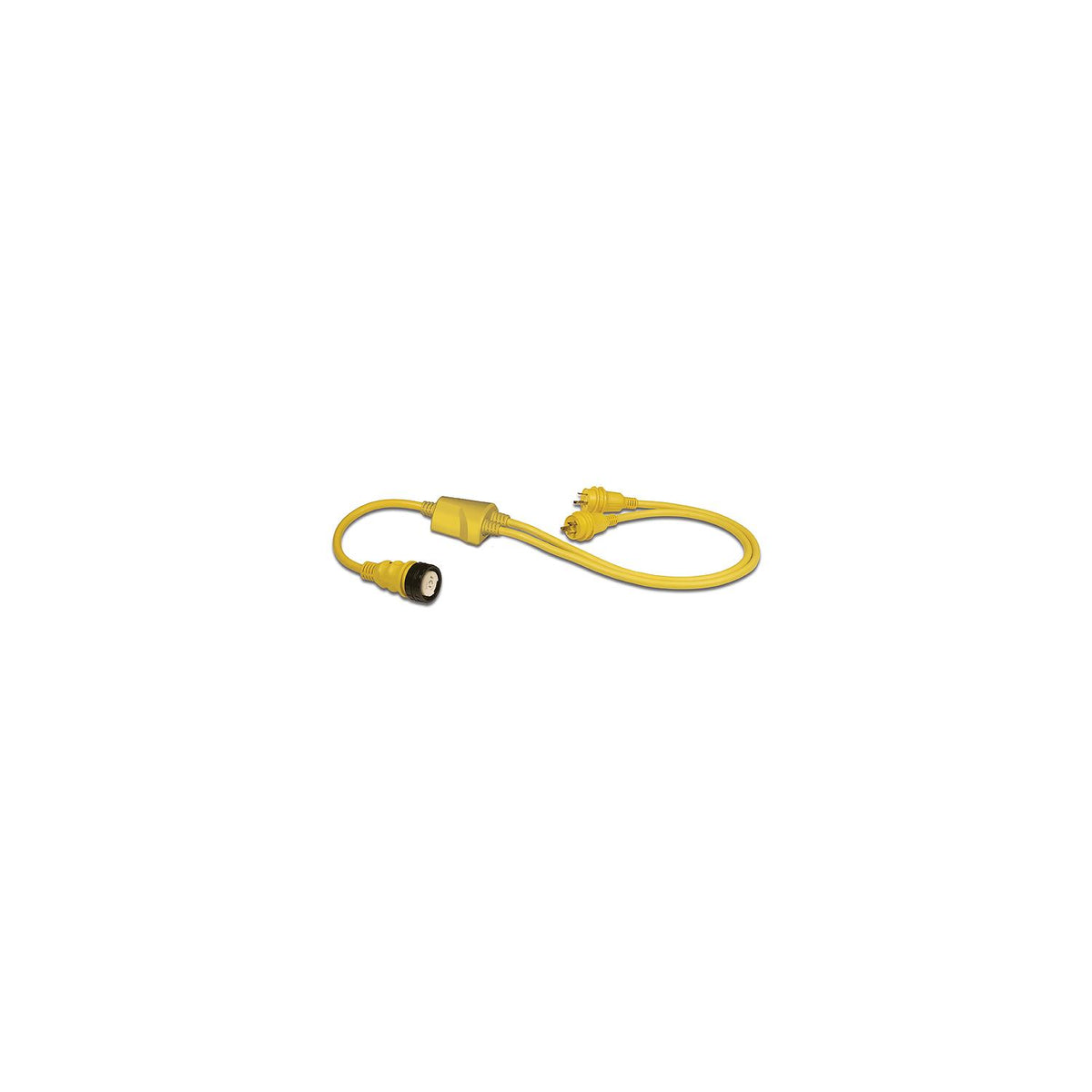 Marinco RY504-2-30 Reverse "Y" Adapter Dock Side Male 2-30A 125V Locking to Boat Side Female 50A 125/250V With Sealing Collar System -Modern Boat Sales & Service