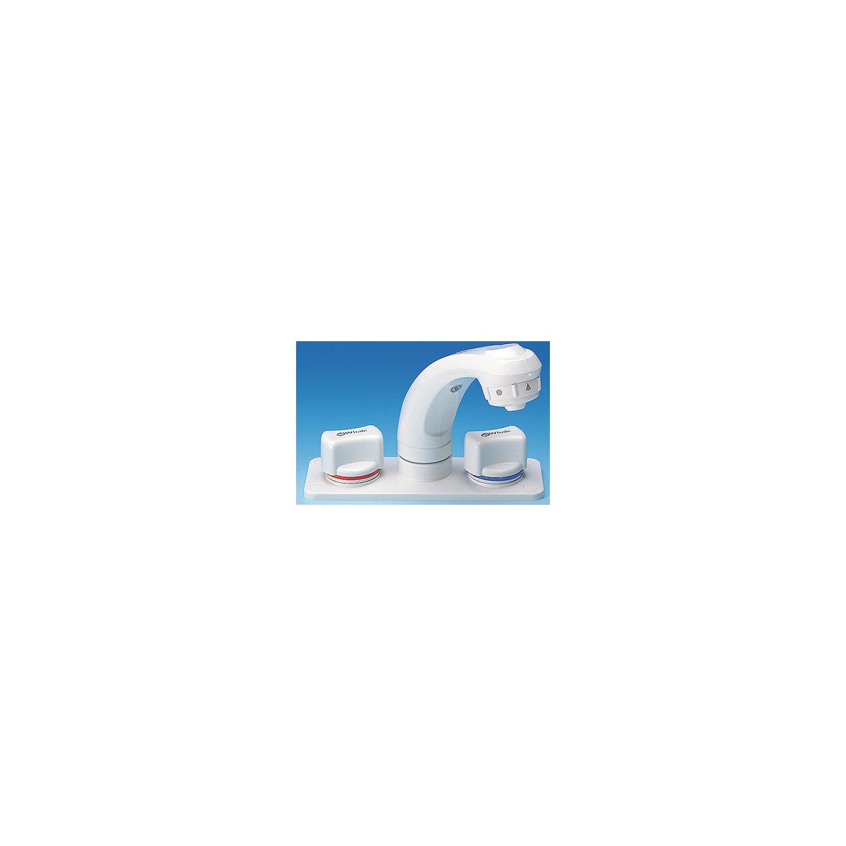 Whale Marine RT2498 Elegance White Faucet & Shower Mixer -Modern Boat Sales & Service