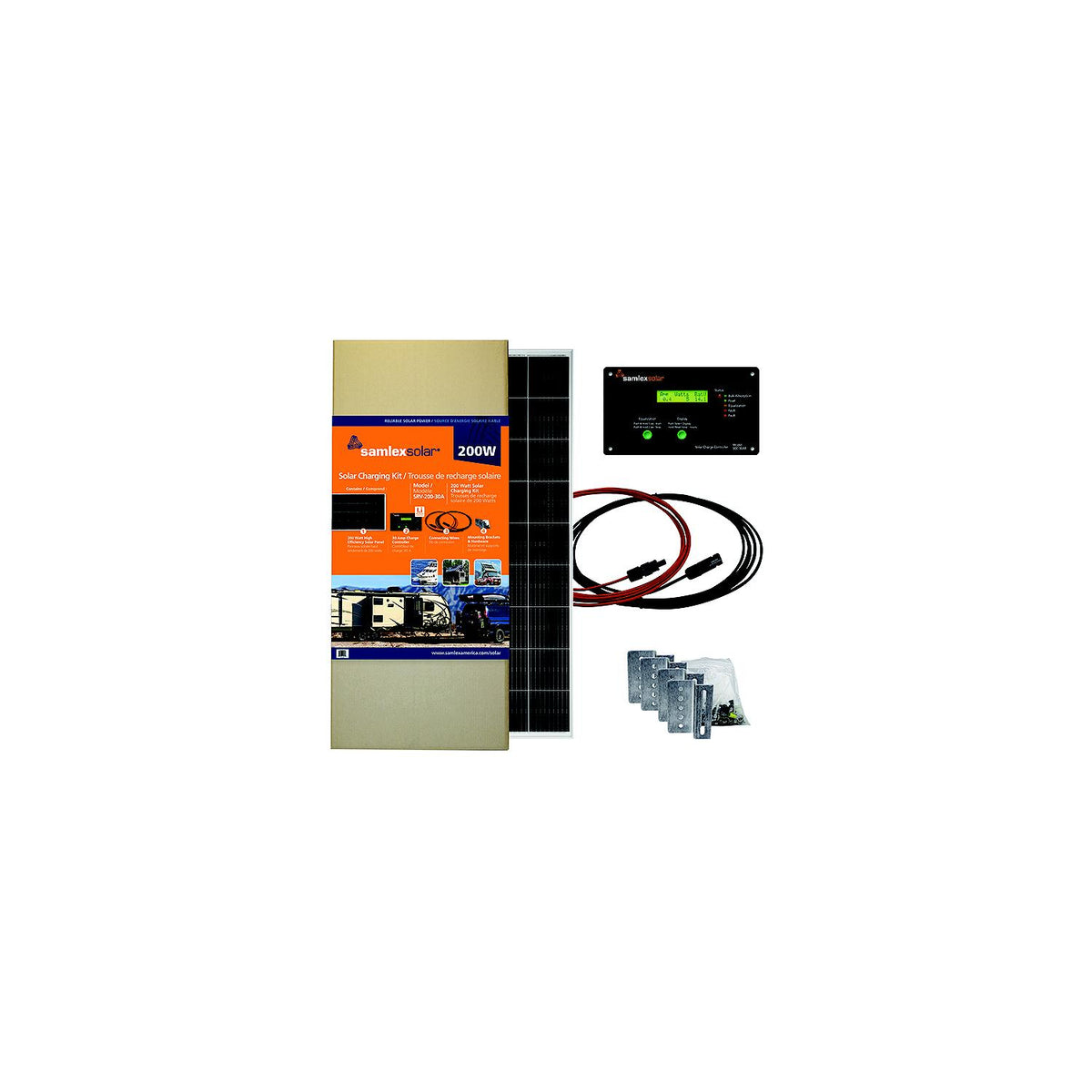 SamlexSolar SRV-100-30A 100W Solar Charging Kit -Modern Boat Sales & Service