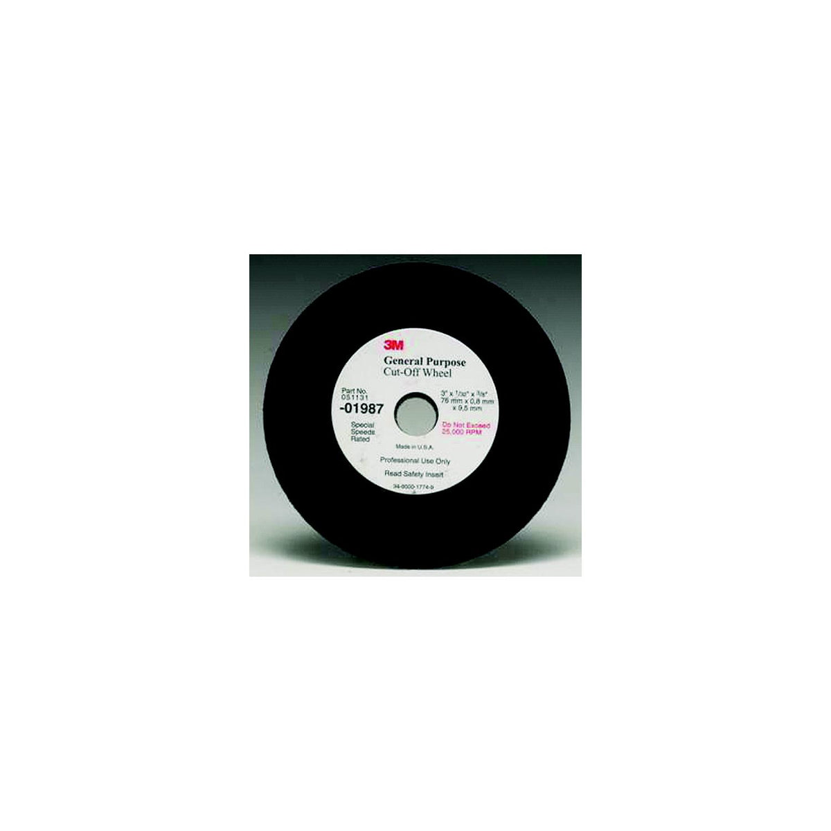 3M 1988 Cut Off Wheel 3" x 1/16 x 3/8 -Modern Boat Sales & Service