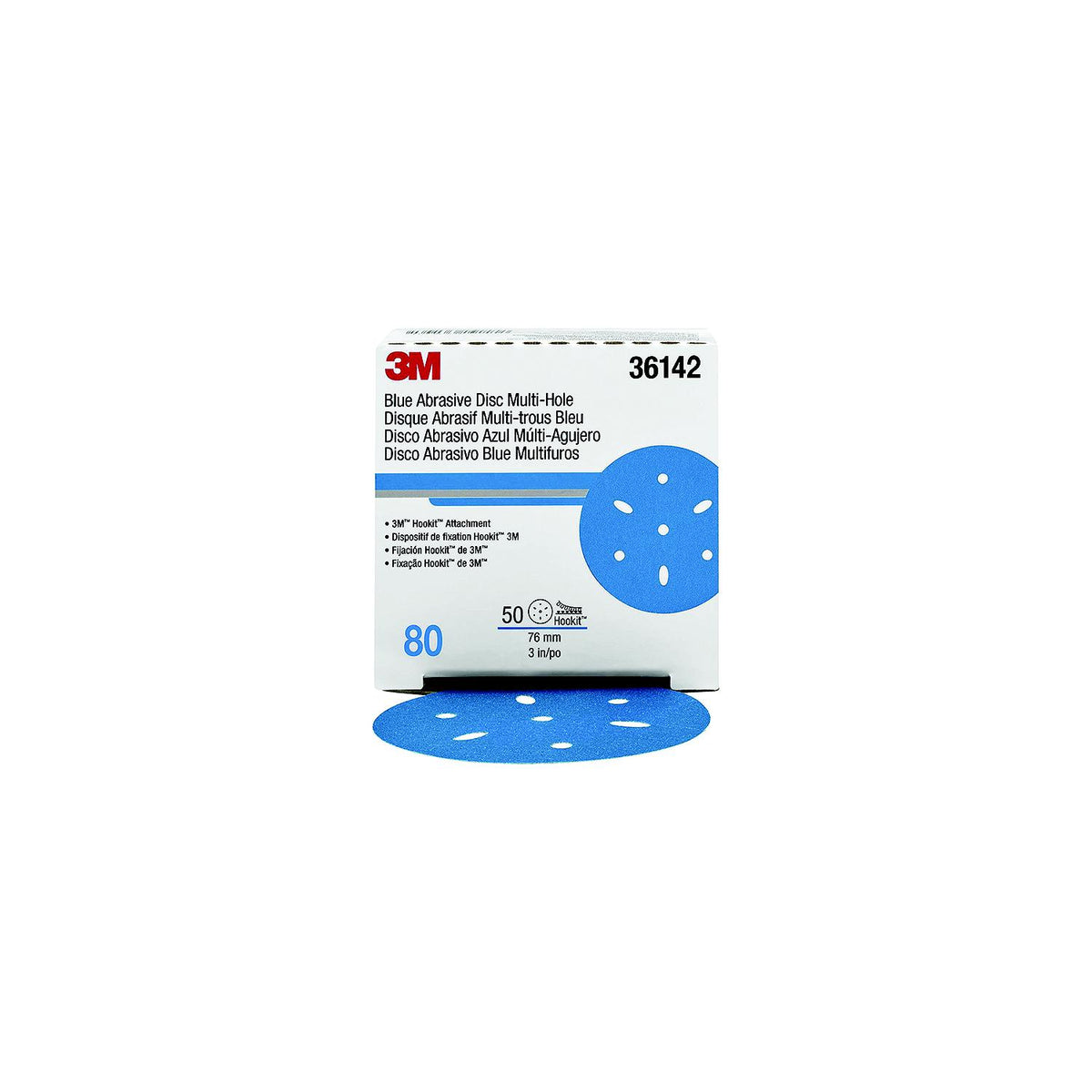 3M Blue Abrasivie Hookit Disc, 6", 50/box -Modern Boat Sales & Service