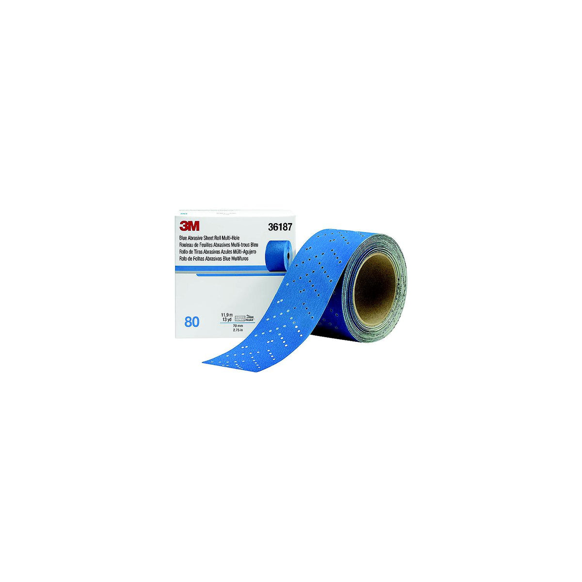 3M Blue Abrasive Hookit Sheet Roll, 2-3/4" x 13 Yards -Modern Boat Sales & Service