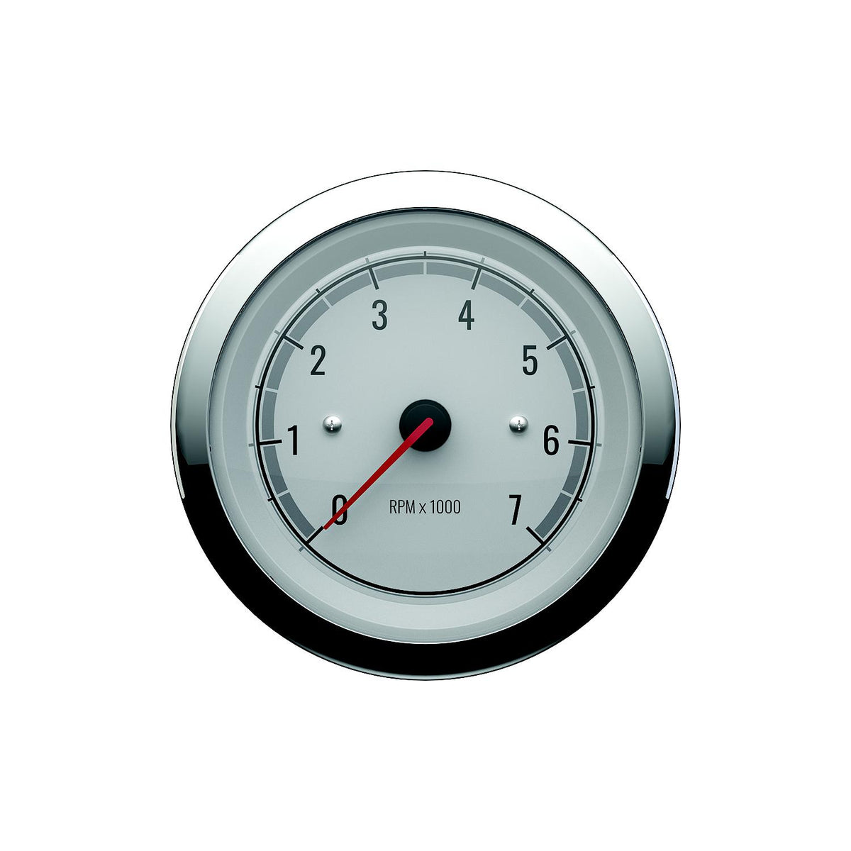 Quicksilver 8M6020074 Tachometer (7,000rpm), White/Chrome Default Title -Modern Boat Sales & Service