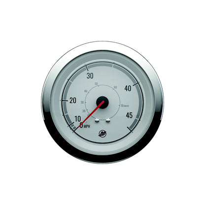 Quicksilver 8M6020075 Speedometer (45mph), White/Chrome Default Title -Modern Boat Sales & Service