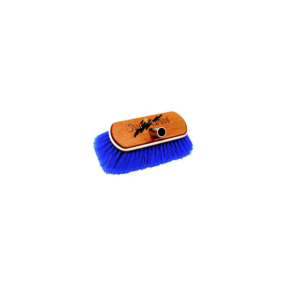 Starbrite 40171 8" Synthetic Wood Block Brush with Bumper, Medium, Blue -Modern Boat Sales & Service