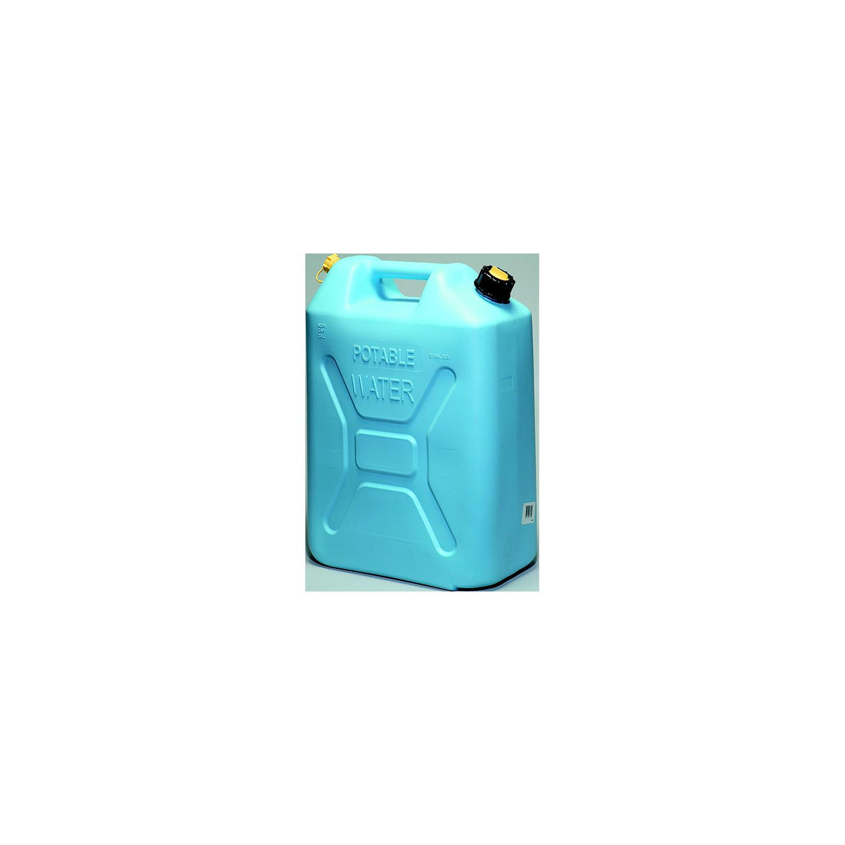 Scepter 004933 Manual Vent Military Style Water Jerry Can w/CRC, 5.3 Gal./20L, Light Blue -Modern Boat Sales & Service