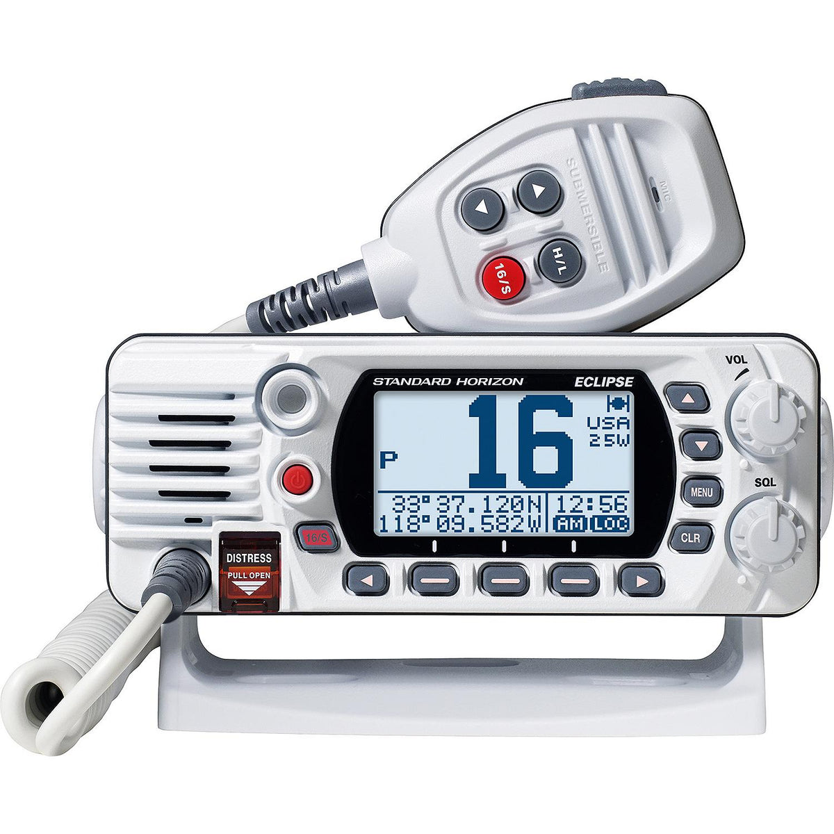 Standard Horizon, GX1410GPS Eclipse Fixed Mount Marine VHF With GPS, Eclipse, 6.14"Wx2.4"Hx3.94"D, White Default Title -Modern Boat Sales & Service