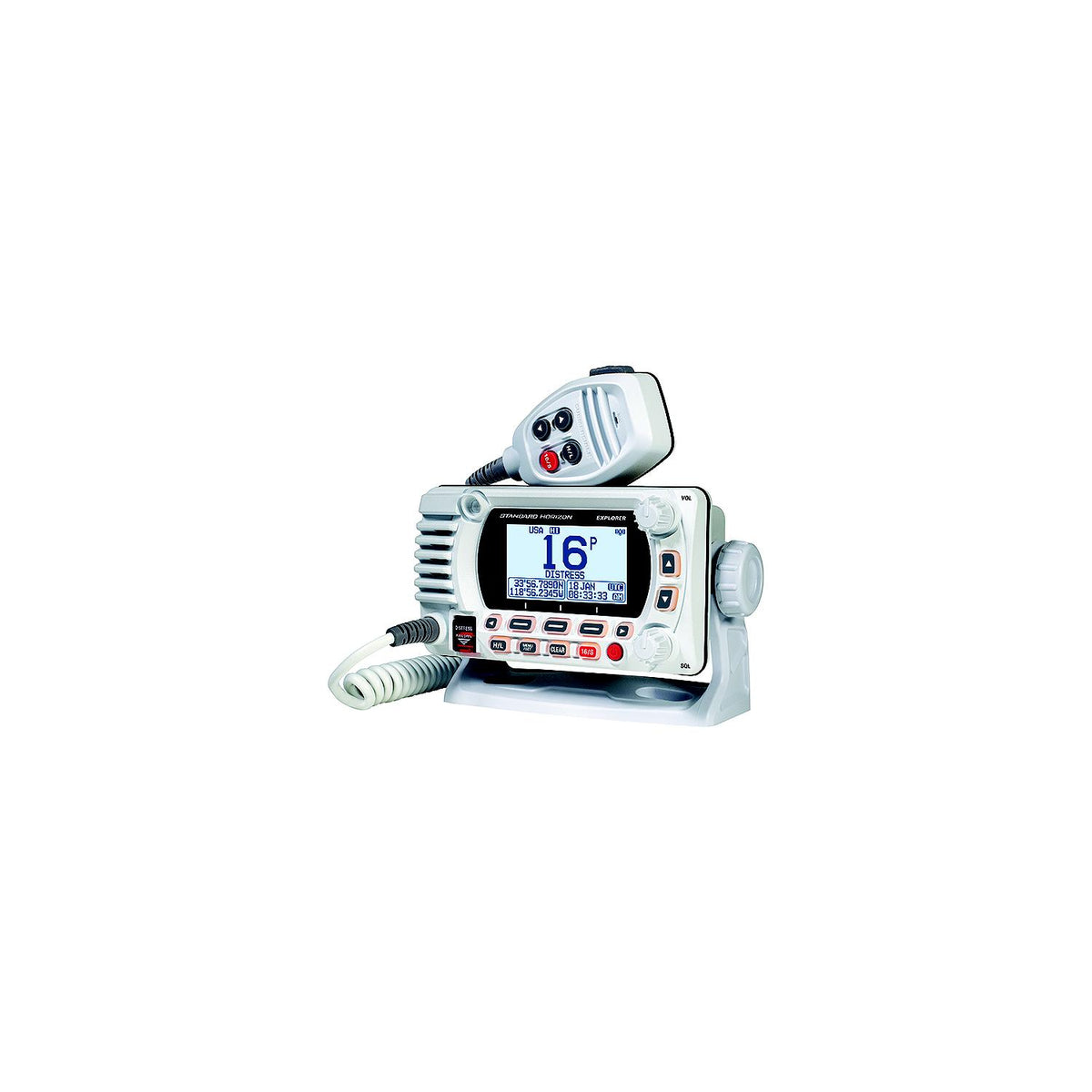 Standard Horizon GX1800GW Explorer VHF Radio w/ Built-In GPS, 25 Watts, White -Modern Boat Sales & Service