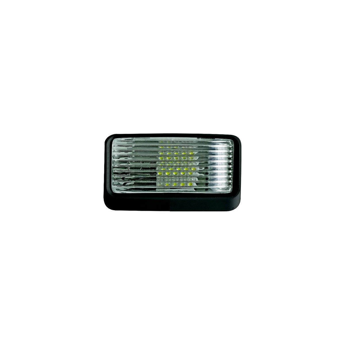 Valterra DG71256VP Incandescent Surface Mount Porchlight w/o Switch, Rectangular, Black w/Clear Lens -Modern Boat Sales & Service