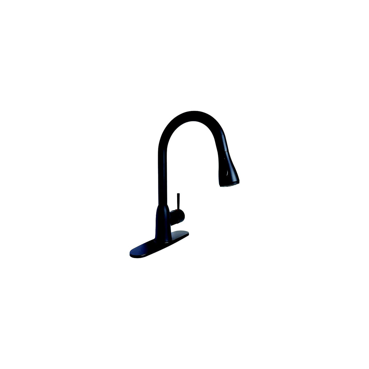 Valterra PF231766 8" Premium Power Boost Single Handle Pull Down Kitchen Faucet, Matte Black -Modern Boat Sales & Service