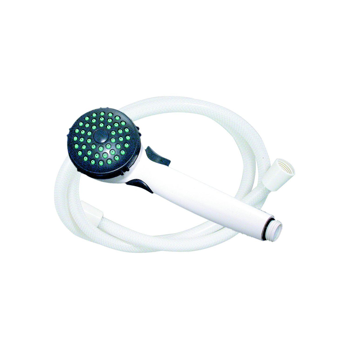 Valterra Phoenix PF276046 Single Function Hand Held RV Camping Outdoor 60" Metal Shower Hose & Bracket Kit, White -Modern Boat Sales & Service