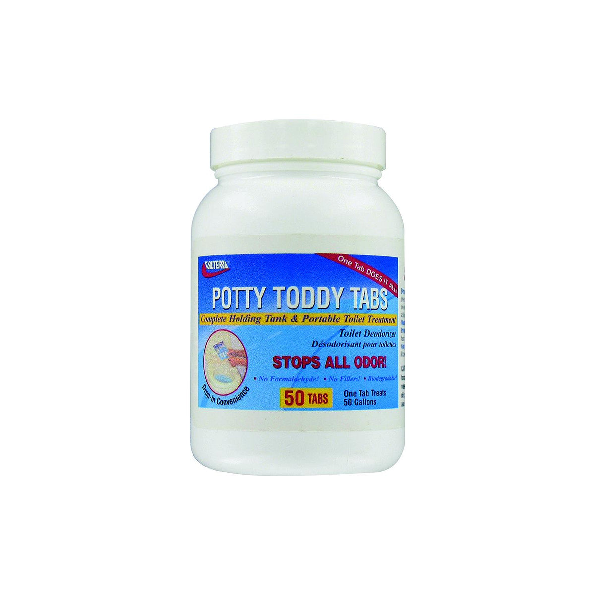 Valterra Q5004 Potty Toddy Tabs Non Toxic RV Toilet Odor Neutralizer Tablets -Modern Boat Sales & Service