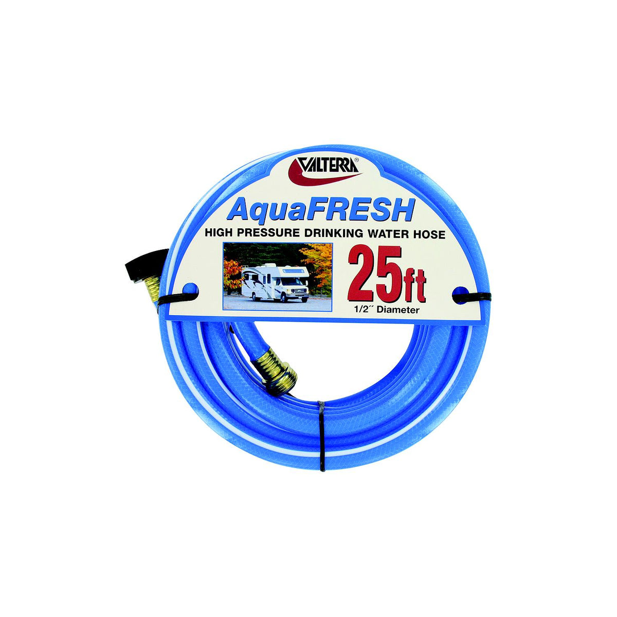 Valterra W018300 Blue AquaFresh High Pressure RV Drinking Water Hose, 1/2" x 25' Default Title -Modern Boat Sales & Service
