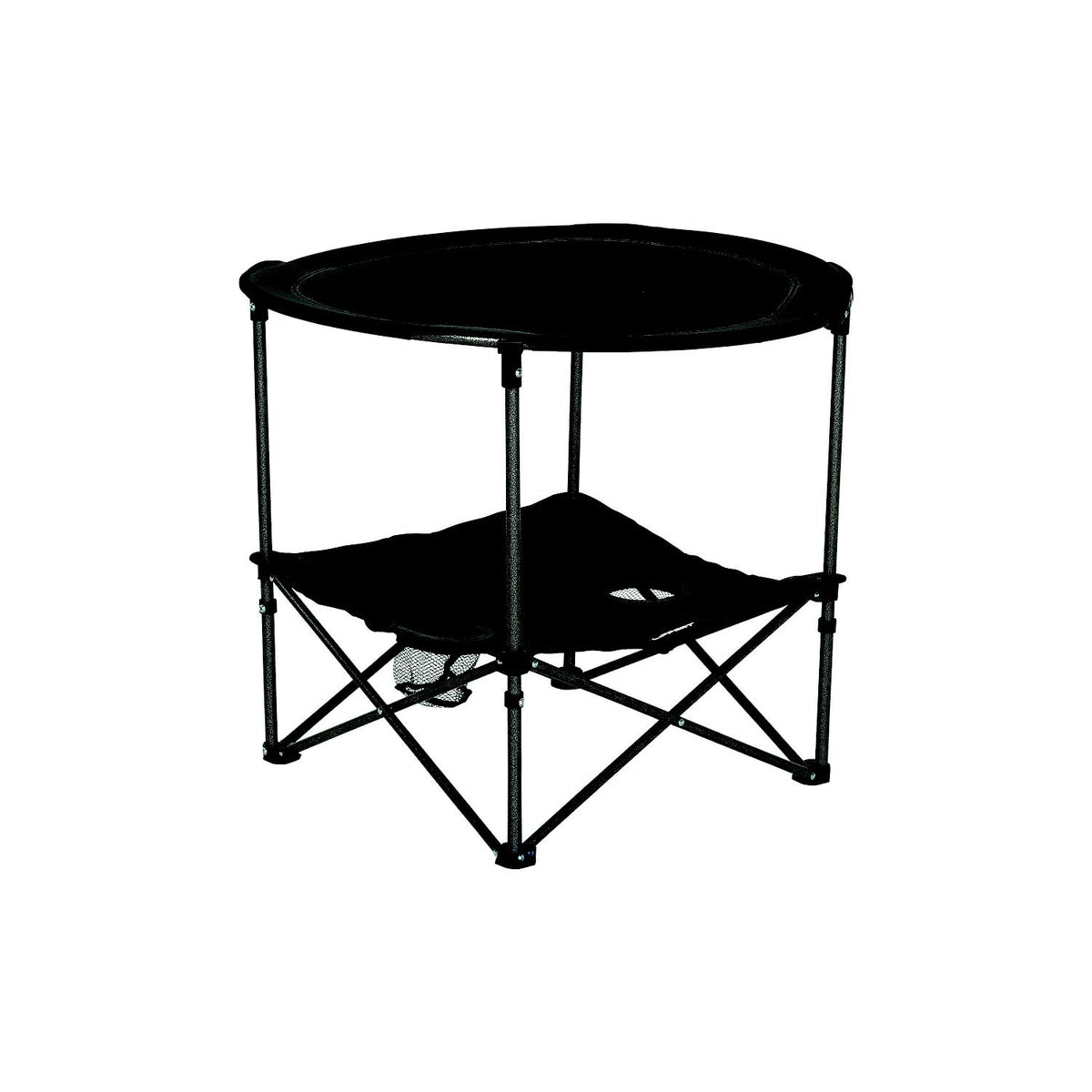 Lippert 2023053720 Two-Tier Folding Camping Table - Dark Grey, 4.3" x 14.6" x 27.4" Folded, 80 lbs. -Modern Boat Sales & Service