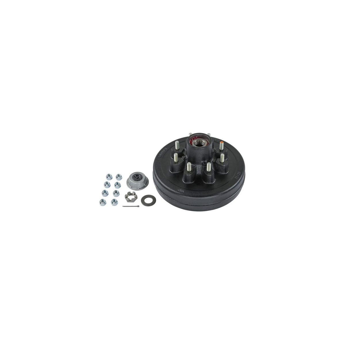 Lippert 2024013260 Brake Drum Hub Kit 12" with Installed Bearings - 8 on 6-1/2", 1/2" Studs, 7,000-lb. Axles #2024013260 -Modern Boat Sales & Service