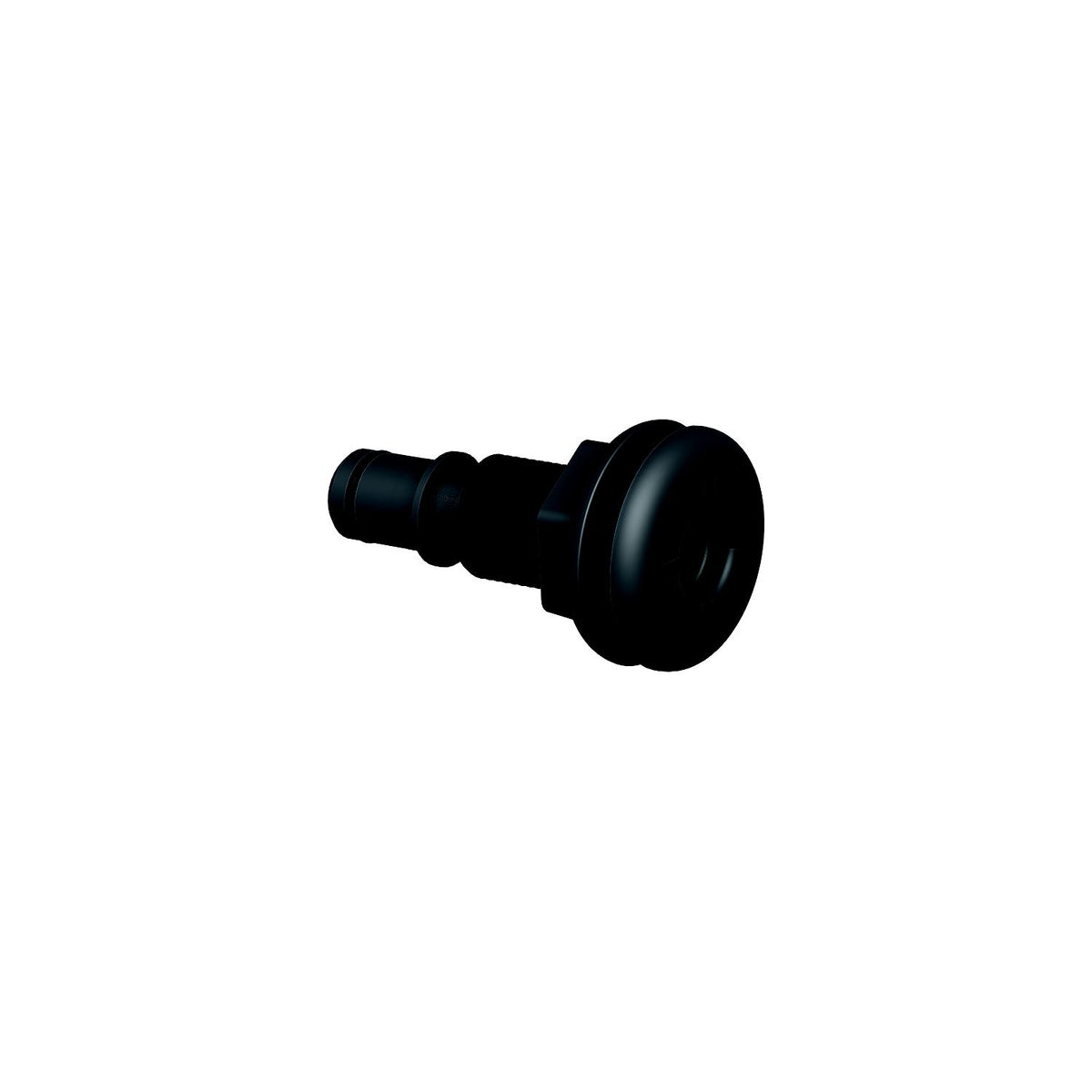 Flow-Rite MA011QLB Qwik-Lok Thru-Hull Fitting, 3/4", Black, Straight Flanged -Modern Boat Sales & Service