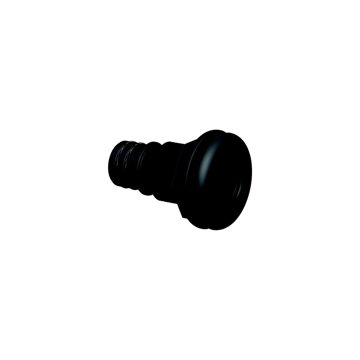Flow-Rite MA041QLB Qwik-Lok Thru-Hull Fitting, 1-1/8", Black ,Straight Flanged -Modern Boat Sales & Service