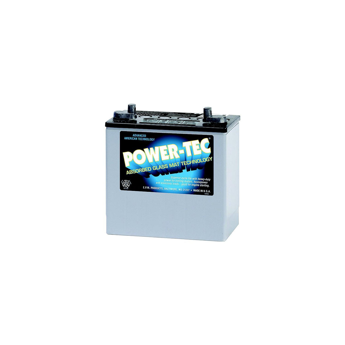 Power-Tech AGM Battery 12V -Modern Boat Sales & Service