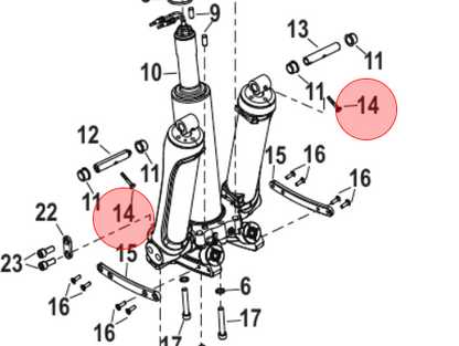 821539 Mercury Marine Pin - Trilobe / Drawer #396 -Modern Boat Sales & Service
