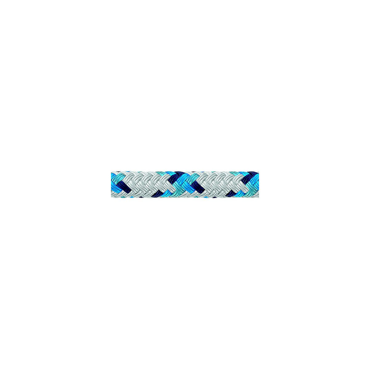 Samson 435016805030 XLS3 Yacht Braid, 1/4" (6mm) x 500', White w/Blue Tracer -Modern Boat Sales & Service