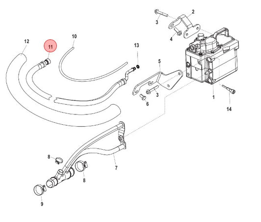 * 865257A03 MERCURY MARINE QUICKSILVER FUEL LINE KIT/120G -Modern Boat Sales & Service