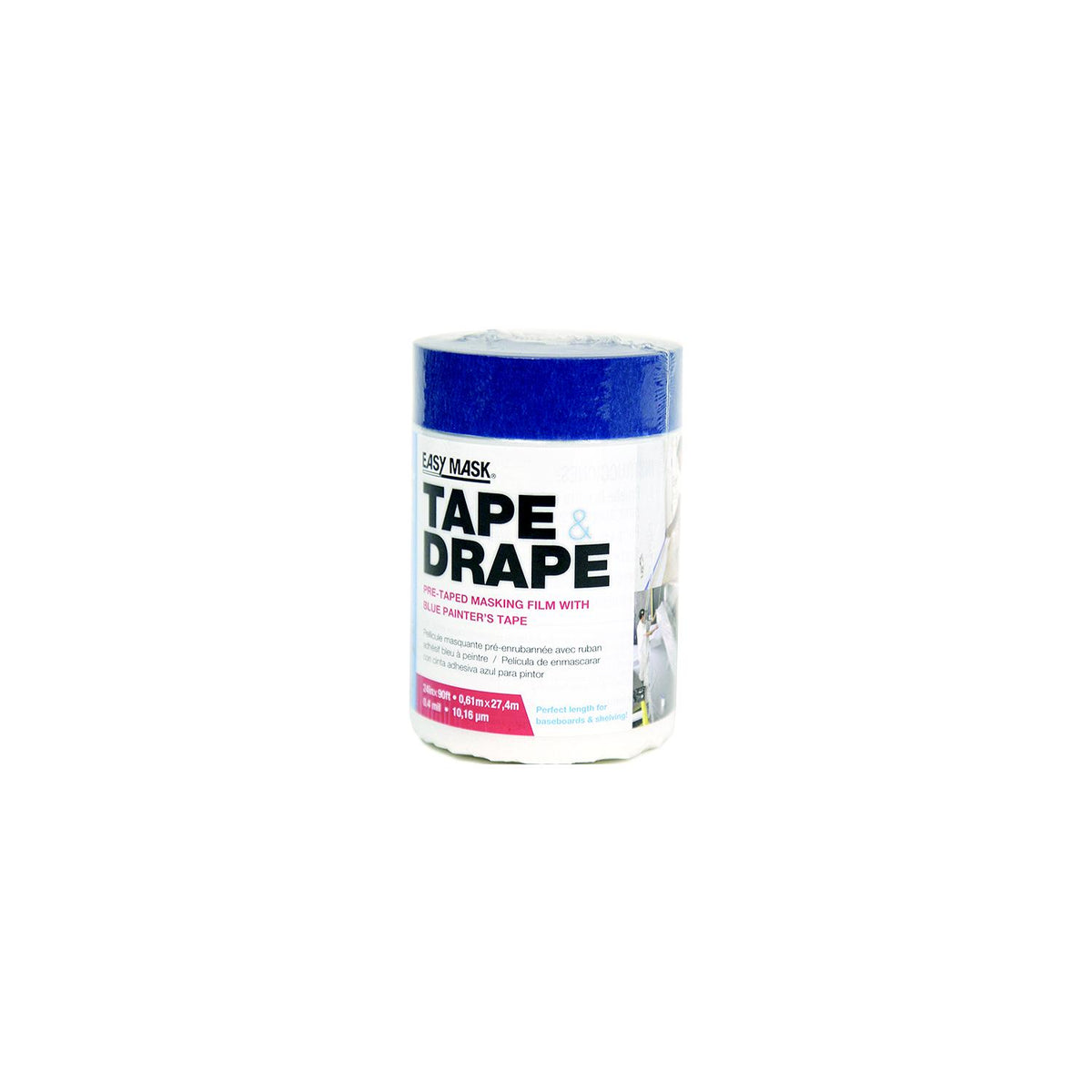 Tape & Drape w/Perfect Edge Tape, 2' X 72' .6M X 22M Default Title -Modern Boat Sales & Service