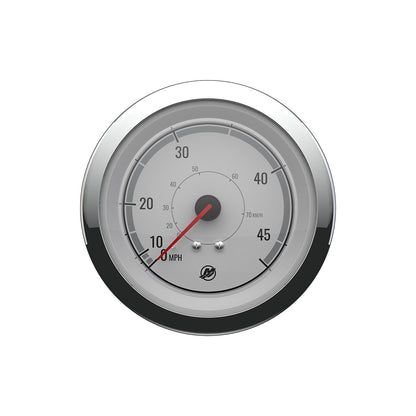 Quicksilver 8M6020075 Speedometer (45mph), White/Chrome -Modern Boat Sales & Service
