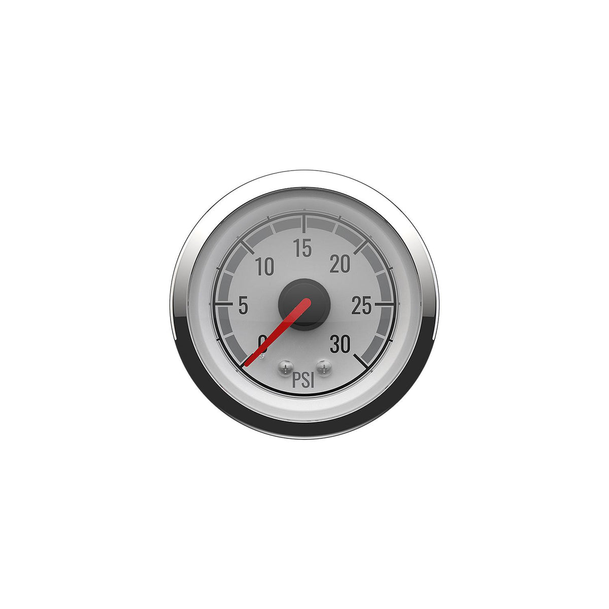 Quicksilver 8M6020079 Water Pressure (0-30psi), White/Chrome -Modern Boat Sales & Service