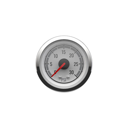 Quicksilver 8M6020079 Water Pressure (0-30psi), White/Chrome -Modern Boat Sales & Service