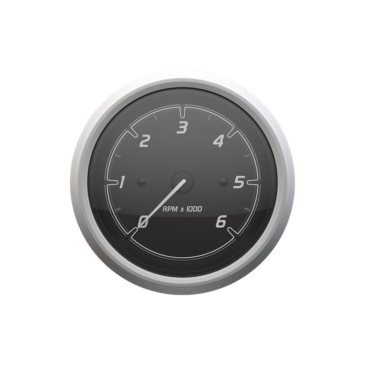 Quicksilver 8M6020109 Tachometer (6,000rpm), Black/Brushed Stainless -Modern Boat Sales & Service