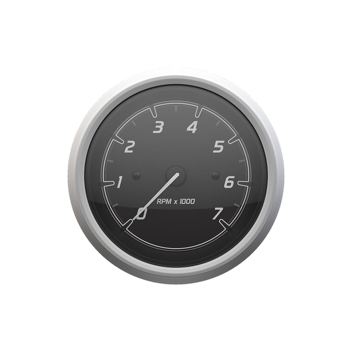 Quicksilver 8M6020110 Tachometer (7,000rpm), Black/Brushed Stainless -Modern Boat Sales & Service