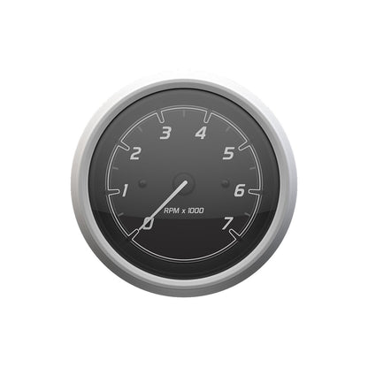 Quicksilver 8M6020110 Tachometer (7,000rpm), Black/Brushed Stainless -Modern Boat Sales & Service