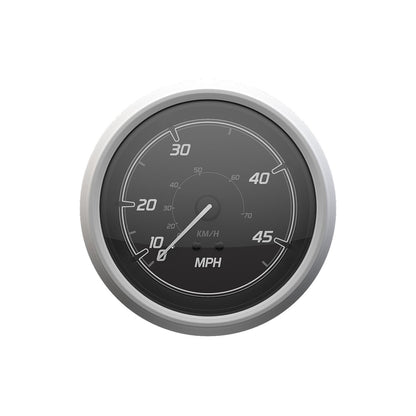 Quicksilver 8M6020111 Speedometer (45mph), Black/Brushed Stainless -Modern Boat Sales & Service