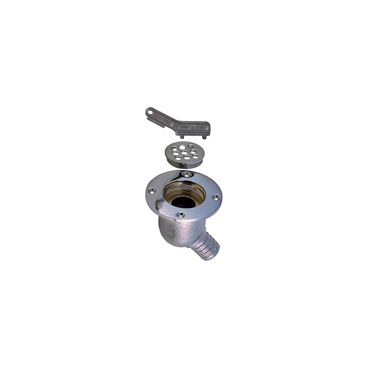 Perko Chrome Cockpit Scupper, 1" -Modern Boat Sales & Service