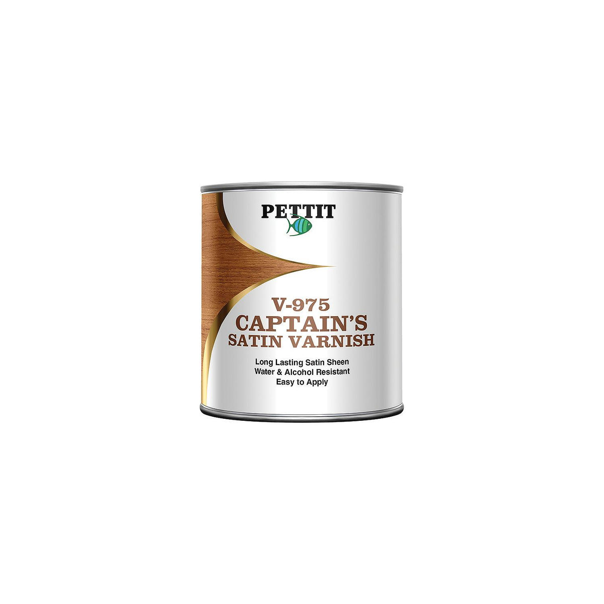 Pettit V975Q Captain's Satin Sheen Varnish, Qt., 6/case -Modern Boat Sales & Service
