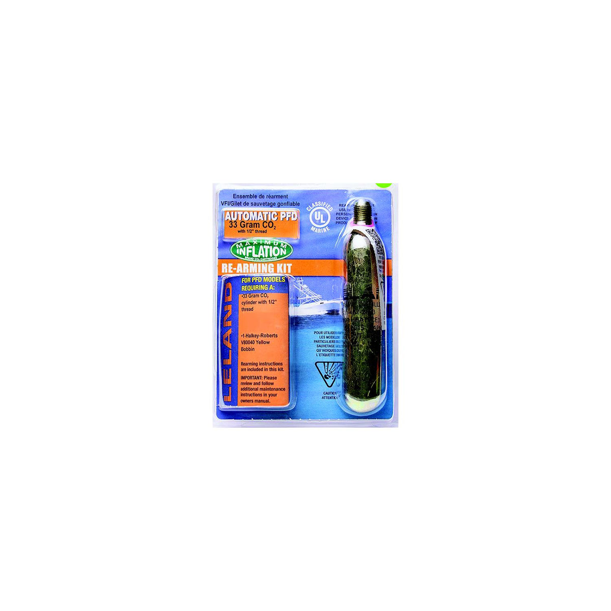 Leland V9500085202Z Rearm Kit-33 Gram Co2, 1/2" Threaded For Automatic PFD -Modern Boat Sales & Service