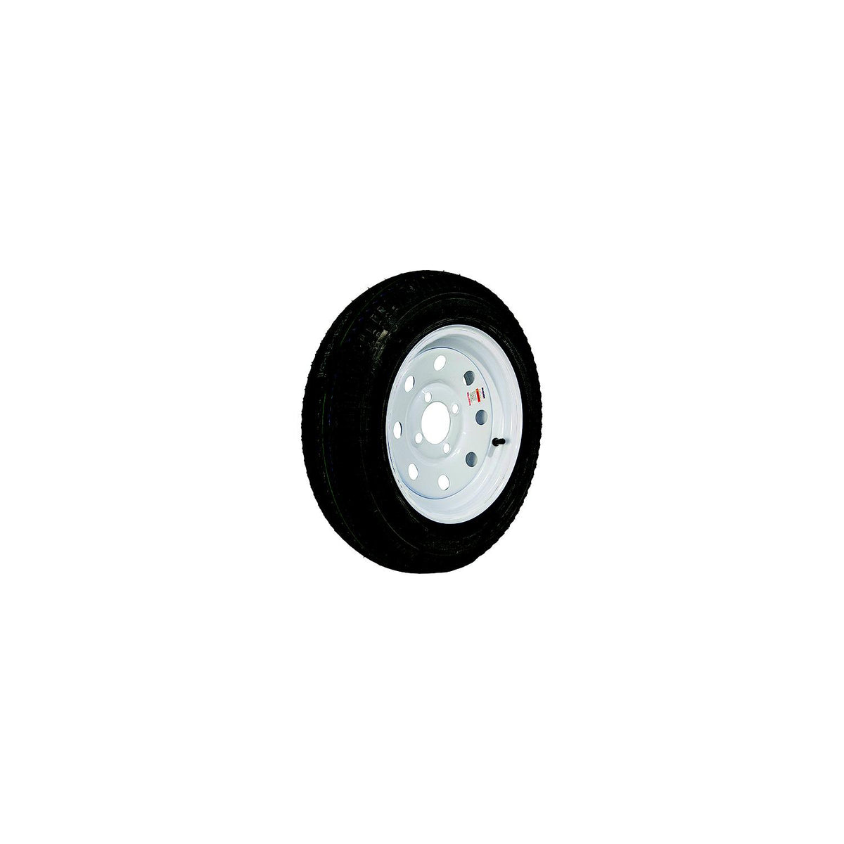 Loadstar Bias Tire and Wheel (Rim) Assembly K353, 530-12 4 Hole 4 Ply, White w/o Stripes, Modular -Modern Boat Sales & Service