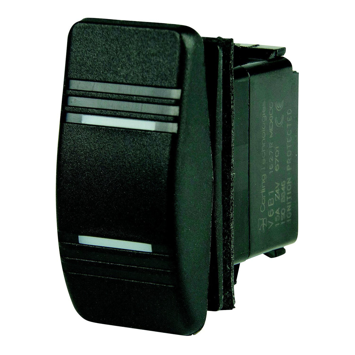 BEP 1001812 Weather Resistant Contura Rocker Switch, On-On, DPDT, 1/4" Blade Terminals, Illuminated Amber (2 Positions) Default Title -Modern Boat Sales & Service