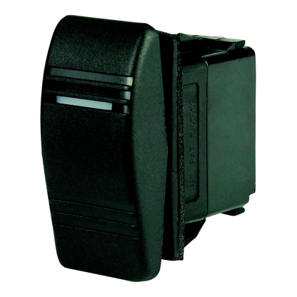 BEP 1001807 Weather Resistant Contura Rocker Switch, On-Off-(On), DPDT, 1/4" Blade Terminals, Illuminated Amber Default Title -Modern Boat Sales & Service