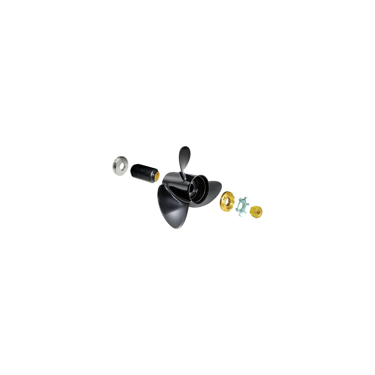 Solas 9512-150-15 Rubex Aluminum Interchangeable Hub 3-Blade Propeller, LH, 15 x 15 -Modern Boat Sales & Service